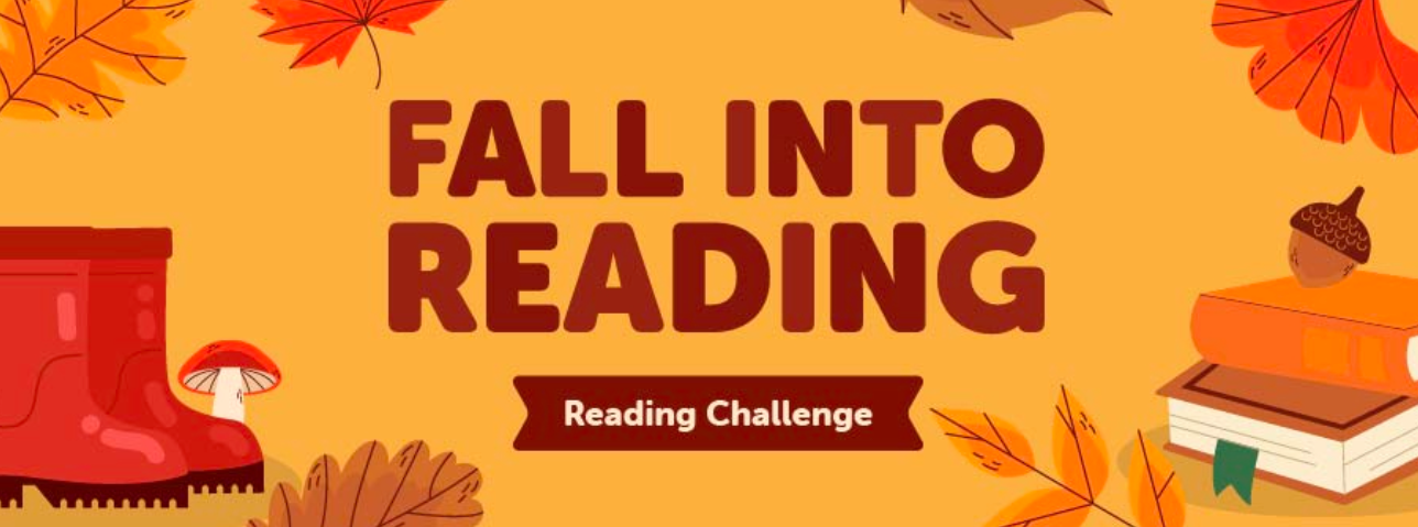 Fall Into Reading Reading Challenge Graphic